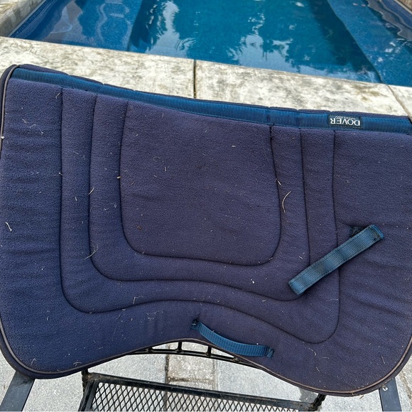 Dover navy saddle pad - Picture 1 of 3
